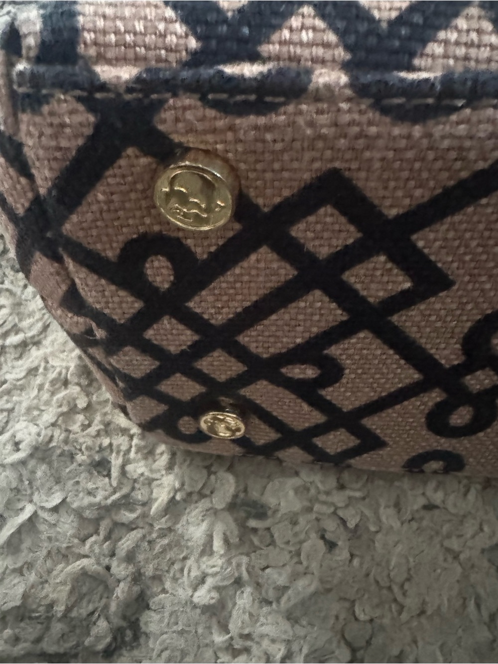 Spartina 449 Red-Trim Woven Pattern Shoulder Bag - Picture 4 of 7
